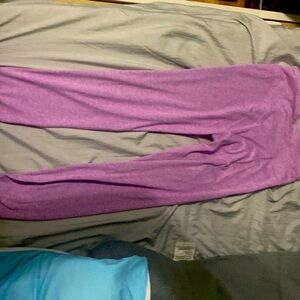 Pink and white Nike leggings